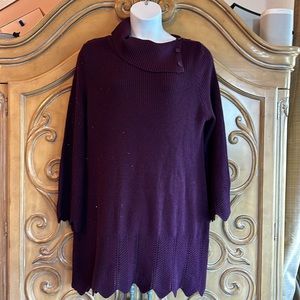 NWOT Country Door Eggplant sweater dress/tunic